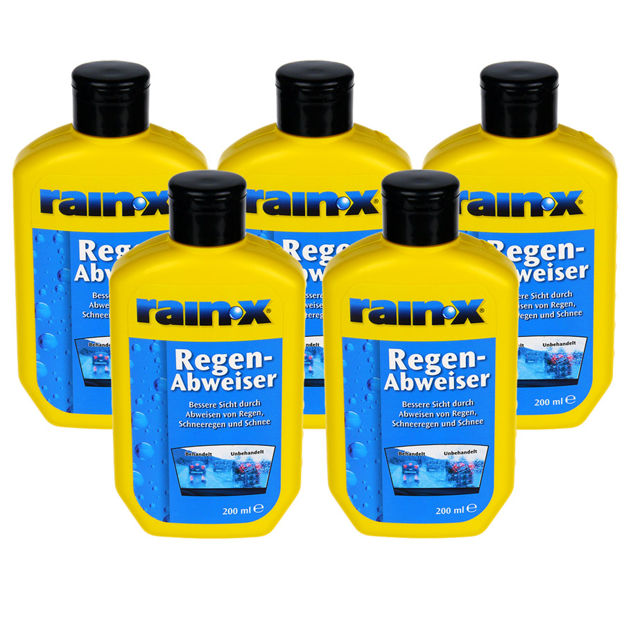 5x 200ml RainX Regenabweiser für Glasscheiben, und Windschutzscheiben, Lackpflege & Waschen, Aufbereitung / Pflege